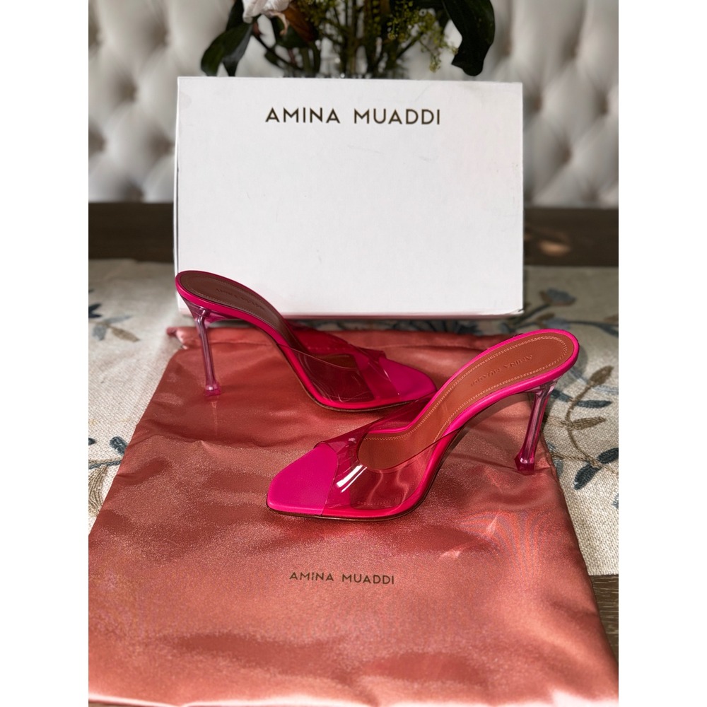 Amina Muaddi
105mm Alexa PVC mules Size 38 - Picture 16 of 16